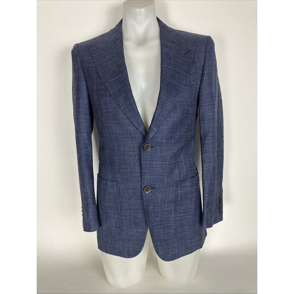Suitsupply Blue wool silk linen Blazer Men’s EU 46/ UK 36